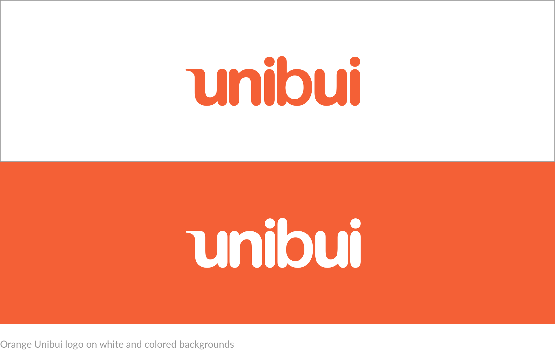 Orange-Unibui-logo-on-white-and-colored-backgrounds